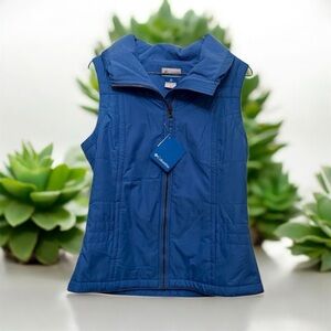NEW Columbia Women's Shining Light Sky Blue Quilted Vest - M - NWT $60 Retail